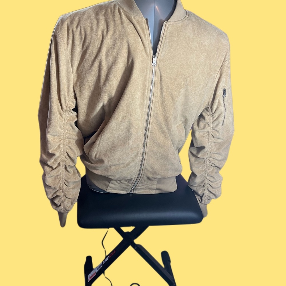Ages Mens Khaki Bomber